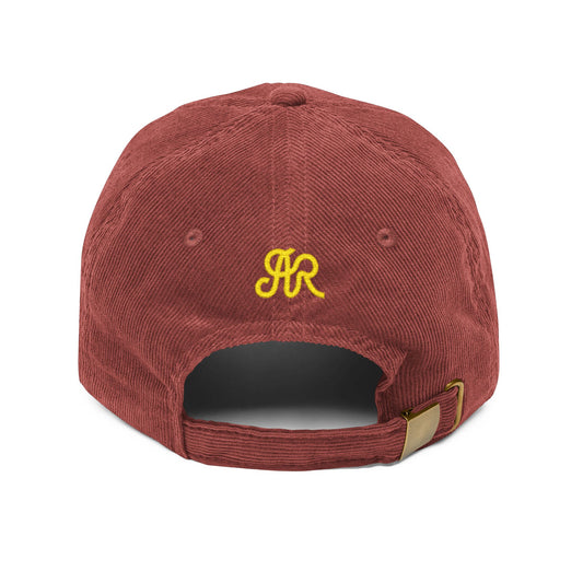 Arlo Ryleigh, Burgundy & Gold - Corduroy Embroidery Cap