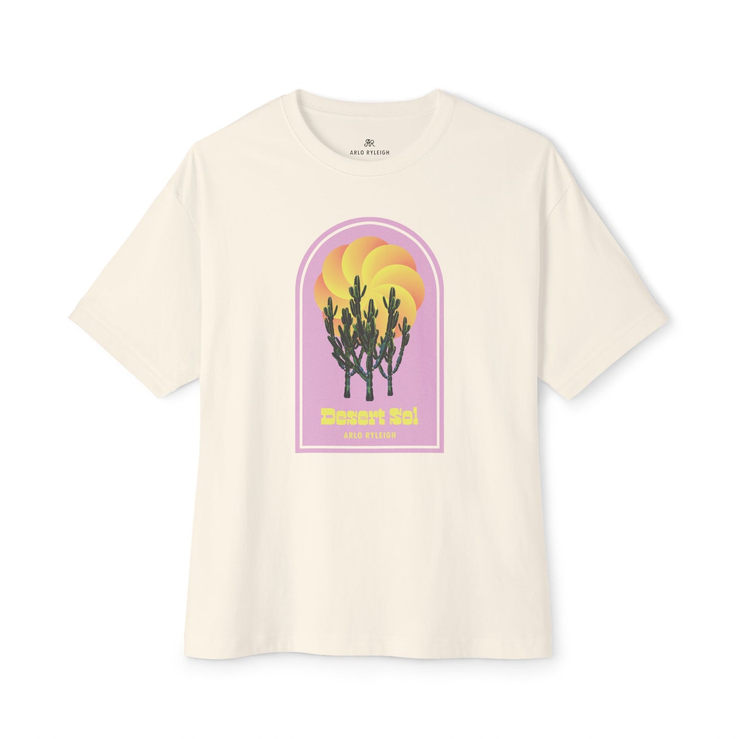 Women's Desert Sol, Natural - Oversized Boxy Tee