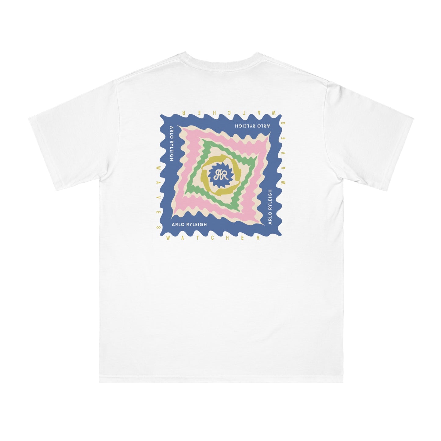 Men's Wave Watcher, White - Organic T-Shirt
