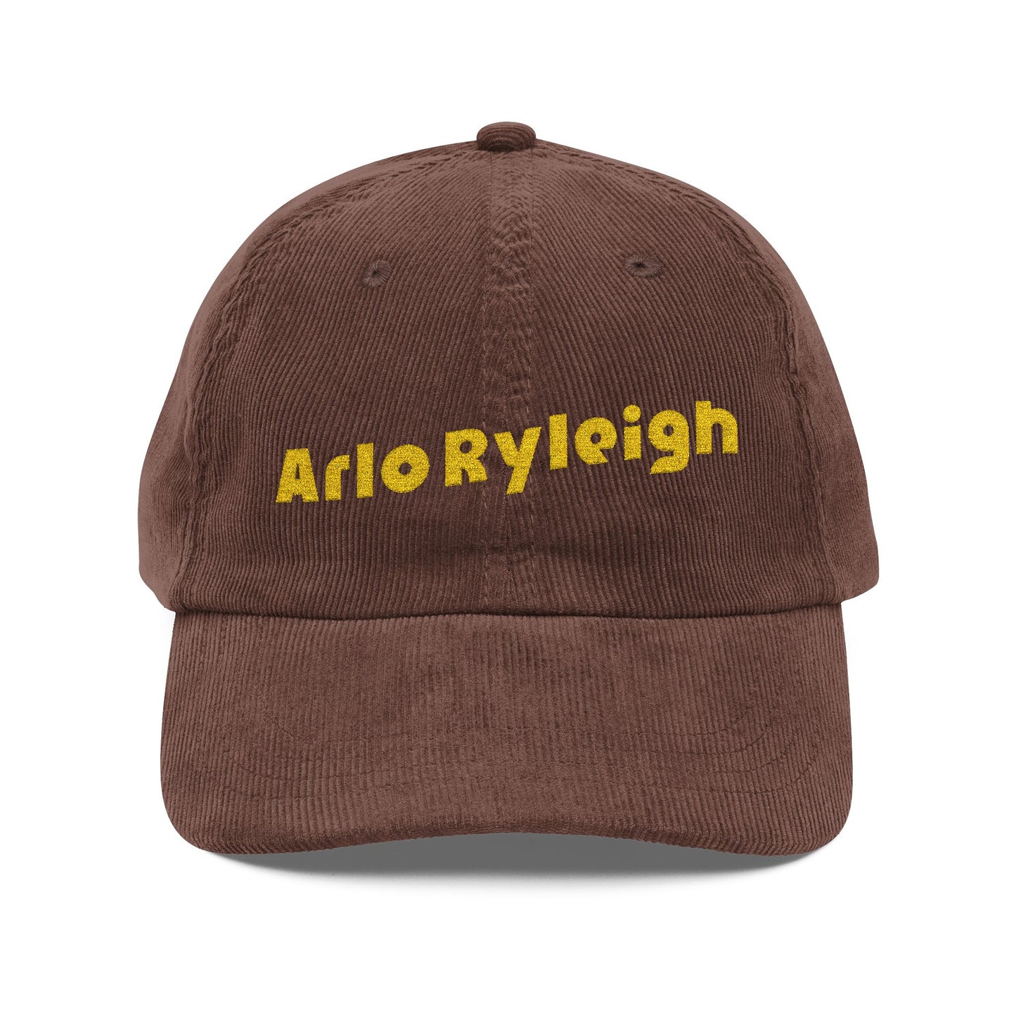 Arlo Ryleigh, Brown & Gold - Corduroy  Embroidery Cap