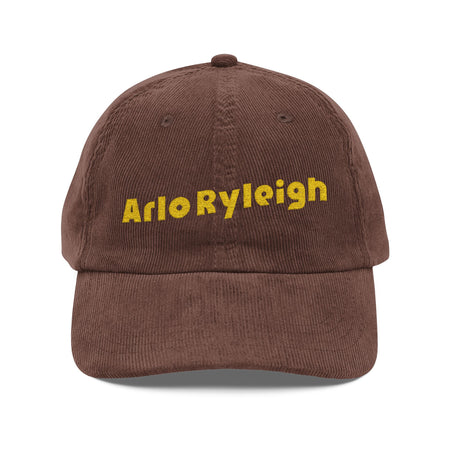 Arlo Ryleigh, Brown & Gold - Corduroy  Embroidery Cap