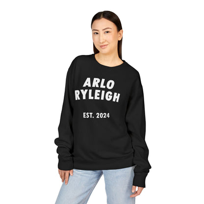 Unisex Arlo Ryleigh Brand Print, Black & White - Crewneck Sweatshirt
