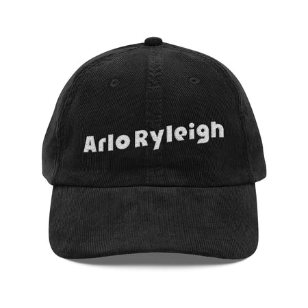 Arlo Ryleigh, Black & White - Corduroy  Embroidery Cap