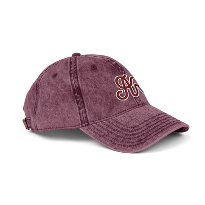 AR Logo, Maroon - Vintage Embroidered Cap