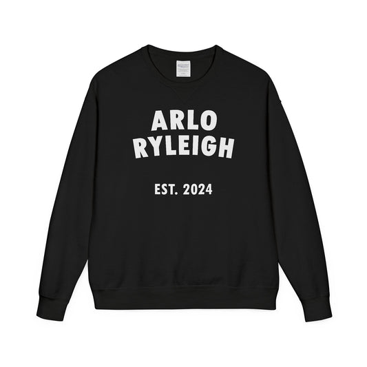 Unisex Arlo Ryleigh Brand Print, Black & White - Crewneck Sweatshirt