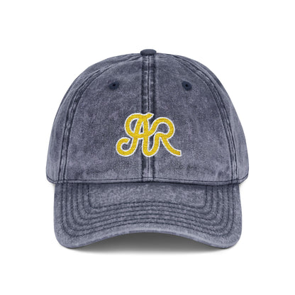 AR Logo, Navy - Vintage Embroidered Cap