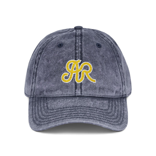 AR Logo, Navy - Vintage Embroidered Cap