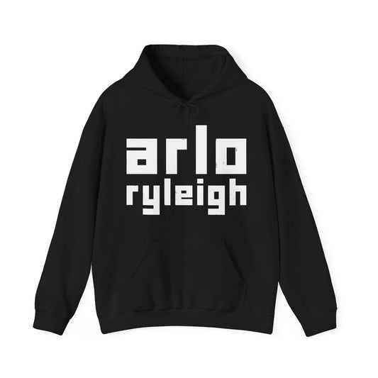 Unisex Heavy Blend Hoodie, Arlo Ryleigh Blocks, Black White