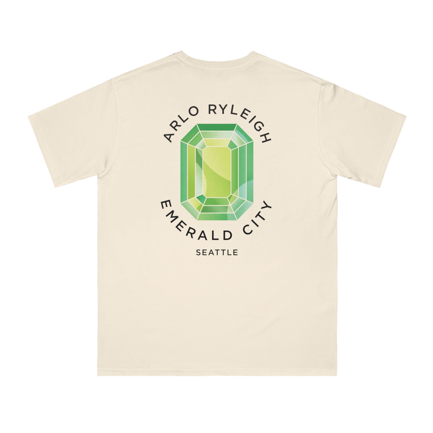 Men's Emerald City, Natural - Organic T-Shirt