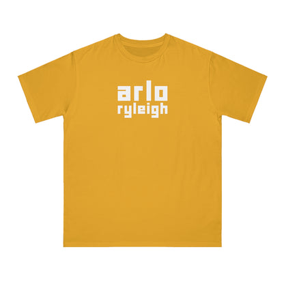 Men's Arlo Ryleigh Block Logo, Honey - Organic T-Shirt