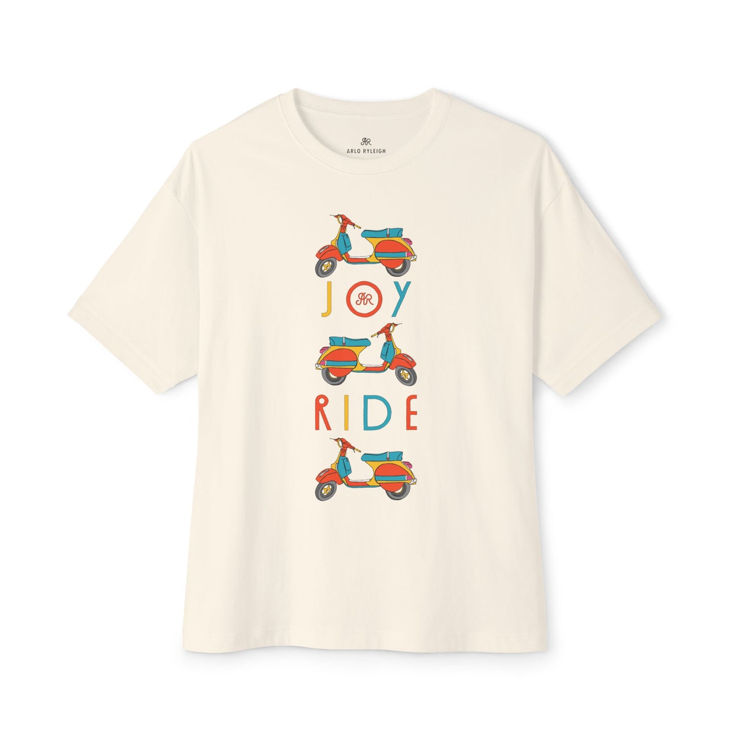 Women's Joy Ride, Natural - Oversized Boxy Tee