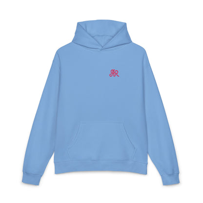 Men's AR Brand Embroidered, Carolina Blue & Orange - Oversized Pullover Hoodie