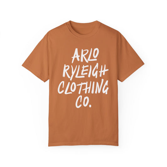 Men's Relaxed Fit, Arlo Ryleigh Clothing Co. Graphic Tshirt, Yam & White