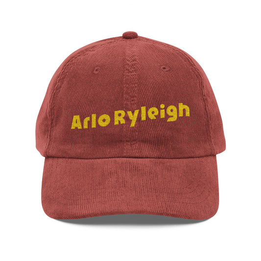 Arlo Ryleigh,  Burgundy & Gold - Corduroy  Embroidery Cap
