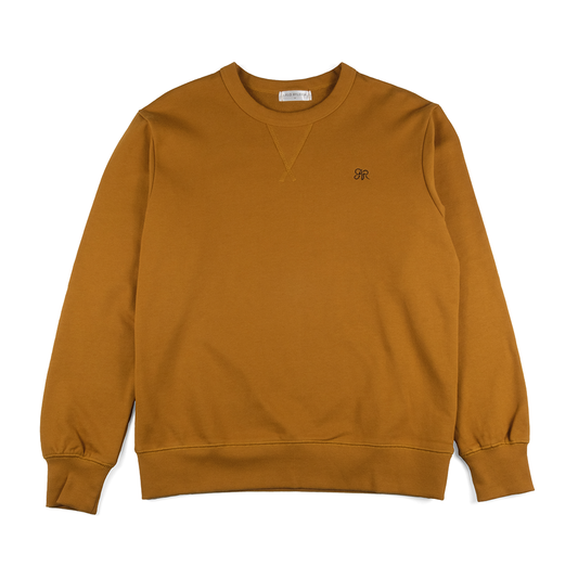 Original AR Monogram Embroidered Crewneck, Mustard