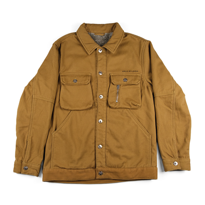 Snow Fox Velvet Fleece, Golden Tan - Denim Jacket