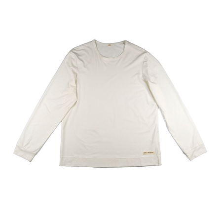 Long-Sleeve Lightweight Crewneck Shirt, Off-White