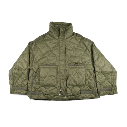 Women's Big Pocket Parkas Jacket (Army Green)