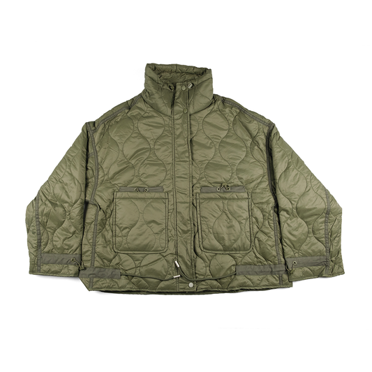 Women's Big Pocket Parkas Jacket (Army Green)