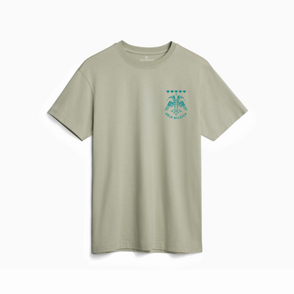 Double Hawk Shield Graphic T-shirt