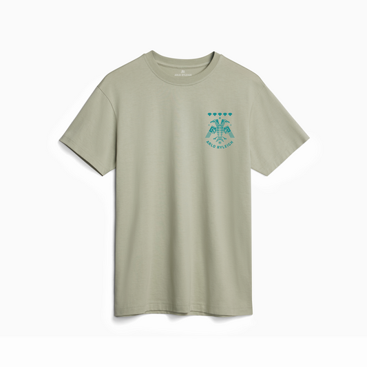 Double Hawk Shield Graphic T-shirt