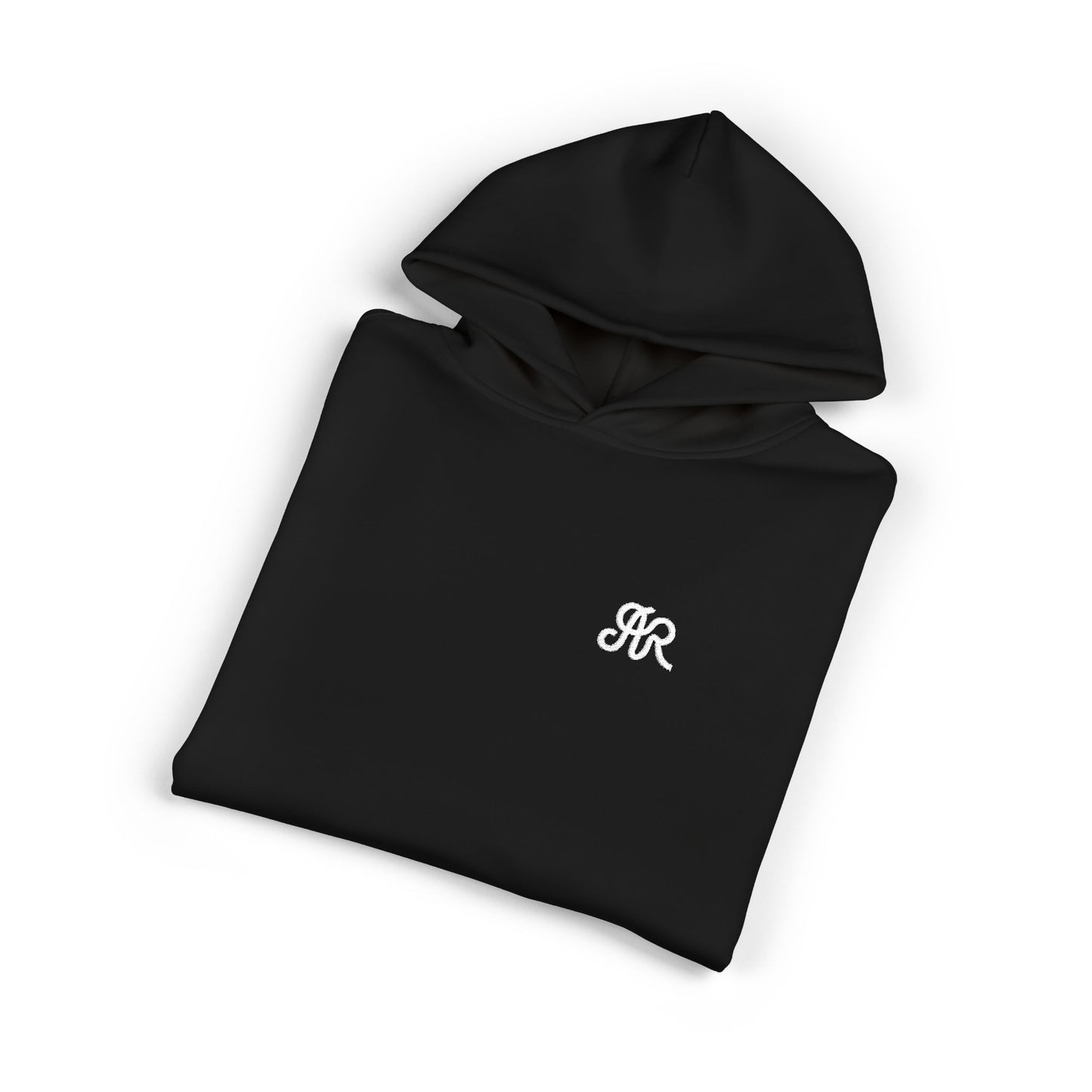 Men's AR Brand Embroidered, Black & White - Oversized Pullover Hoodie