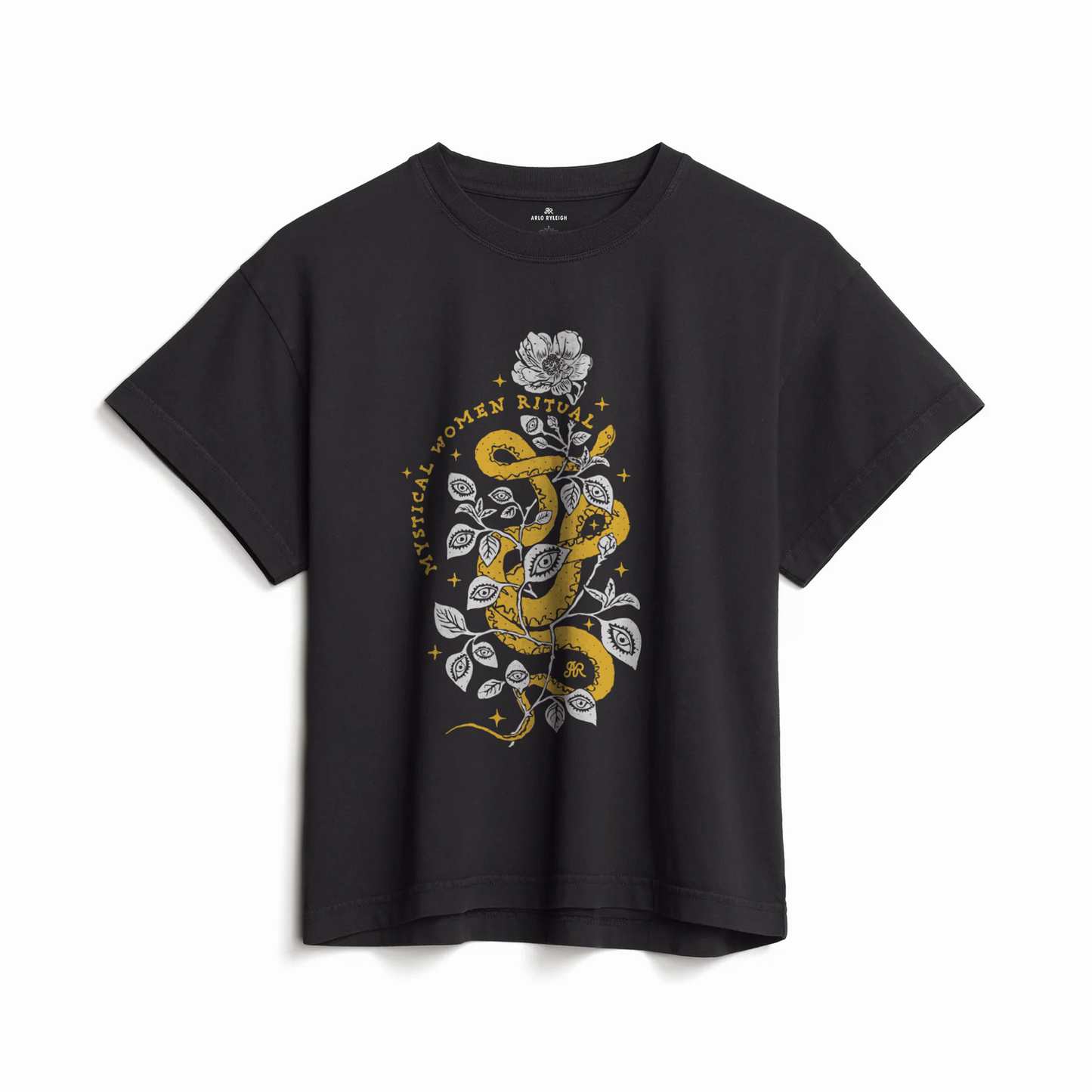 Mystical Women Ritual-Snake Graphic T-shirt
