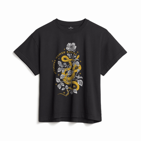 Mystical Women Ritual-Snake Graphic T-shirt