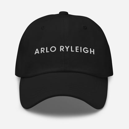 Embroidered Arlo Ryleigh Branded Baseball Cap, Black & White