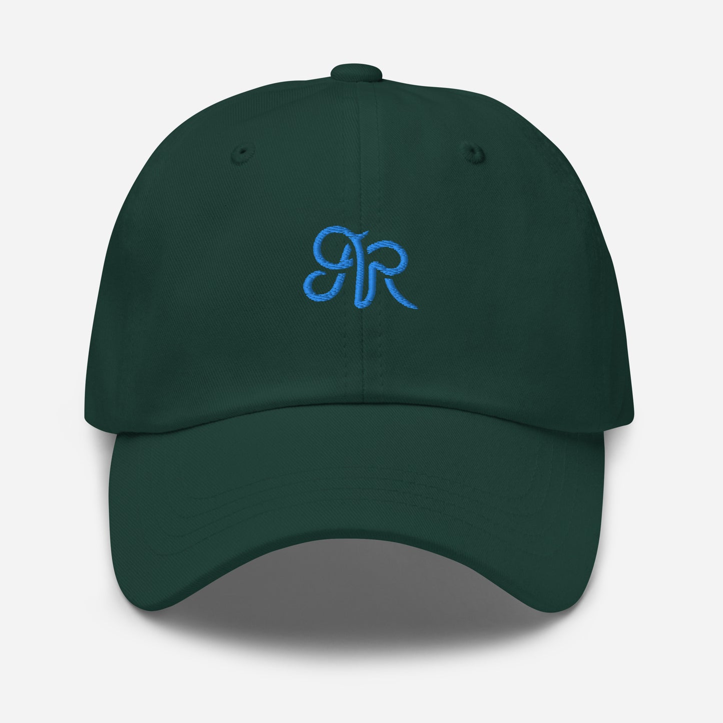 Embroidered Arlo Ryleigh Mark Baseball Hat, Spruce & Aqua