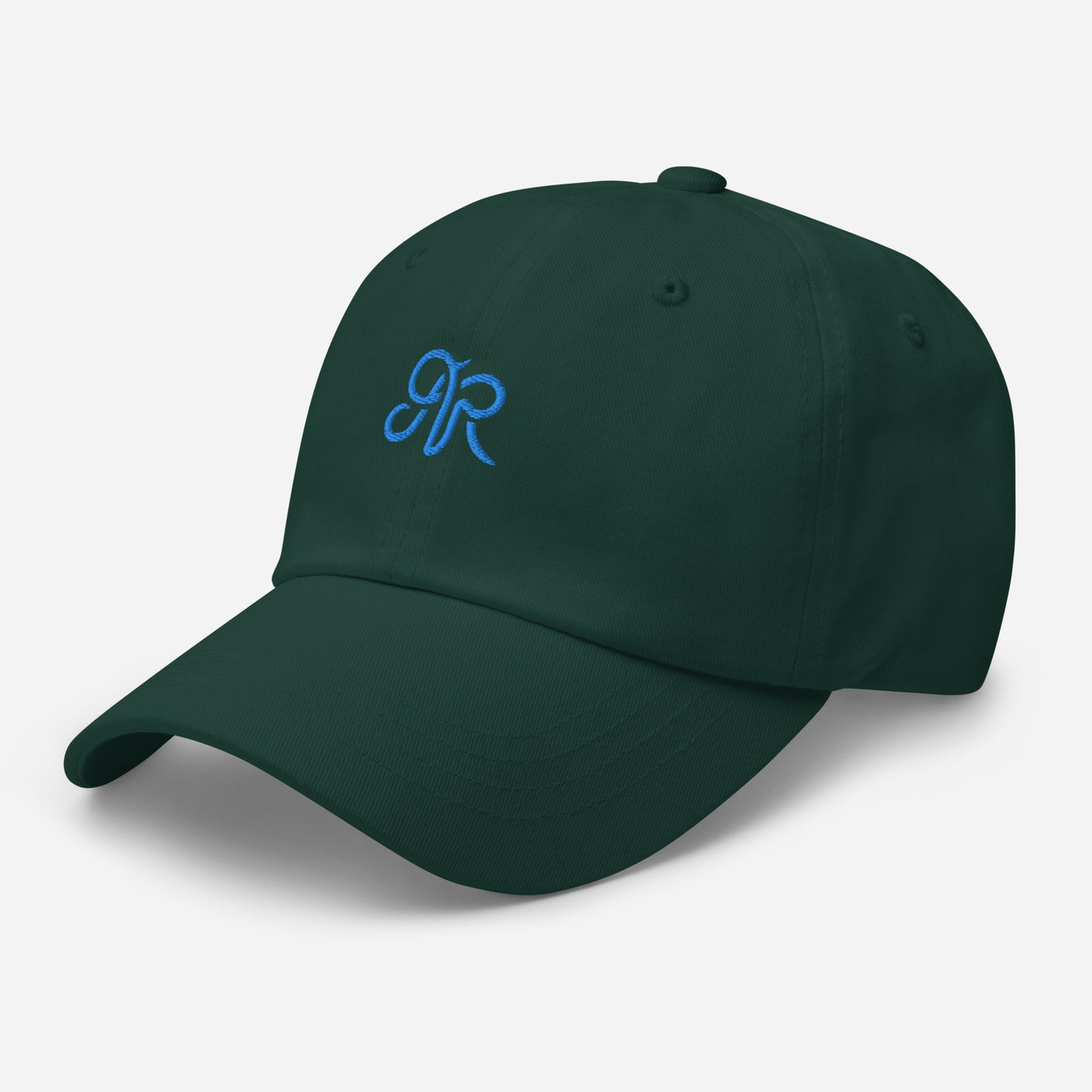 Embroidered Arlo Ryleigh Mark Baseball Hat, Spruce & Aqua