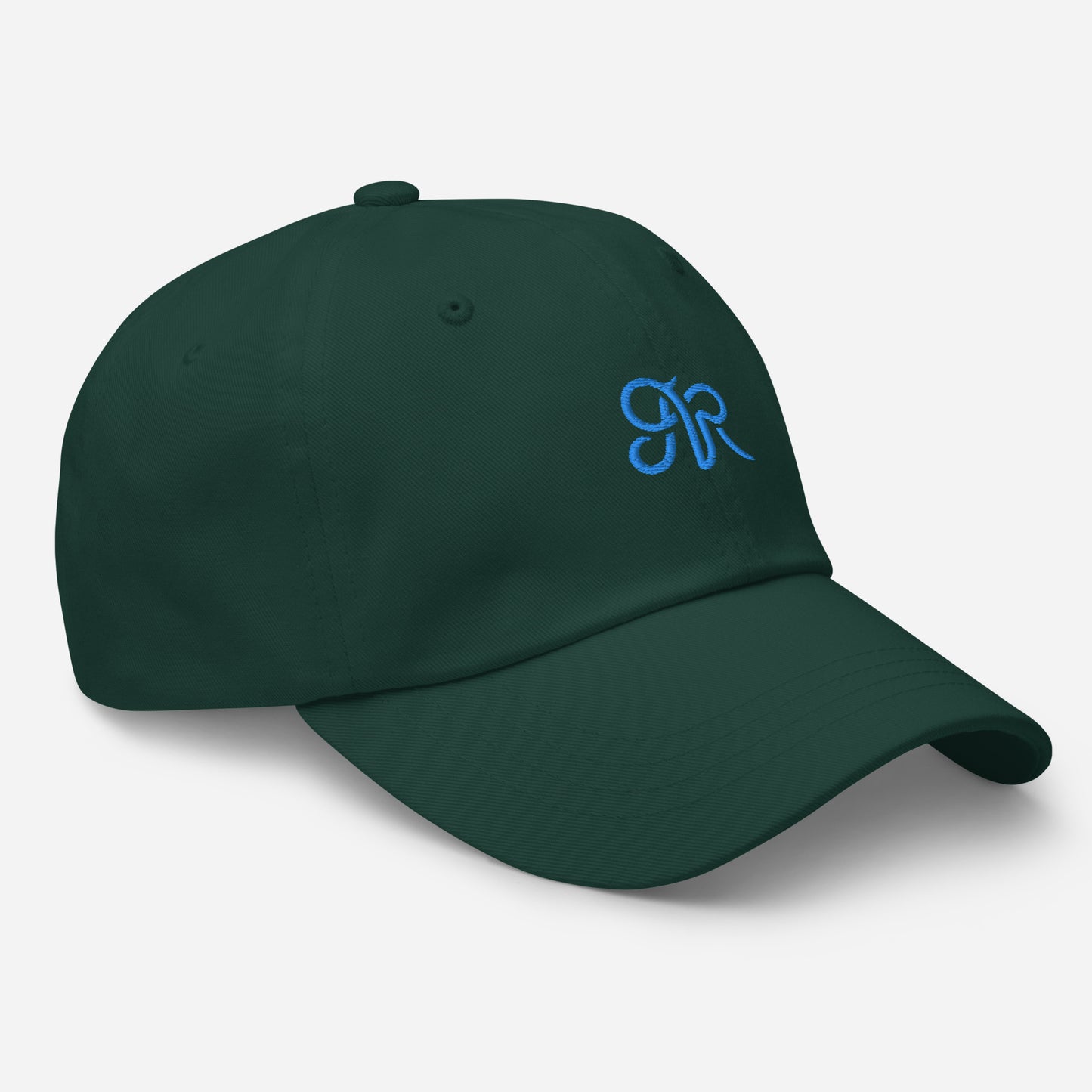 Embroidered Arlo Ryleigh Mark Baseball Hat, Spruce & Aqua