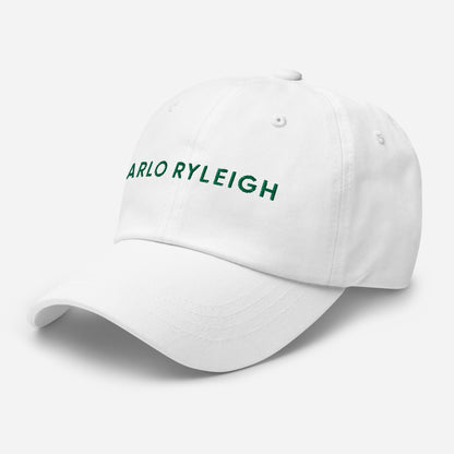 Embroidered Arlo Ryleigh Branded Baseball Cap, White & Spruce